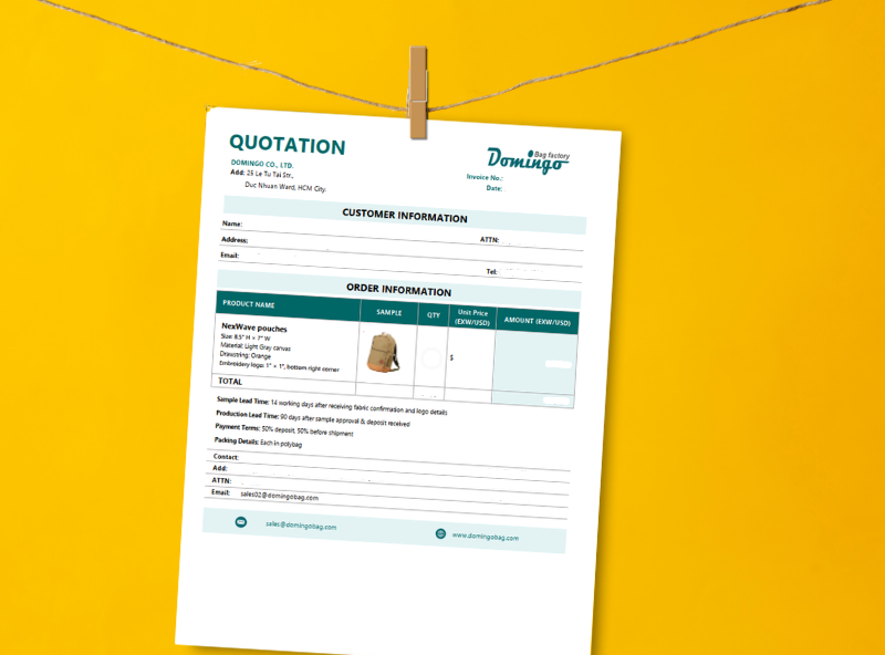 What to Prepare Before Requesting a Bag Manufacturing Quote